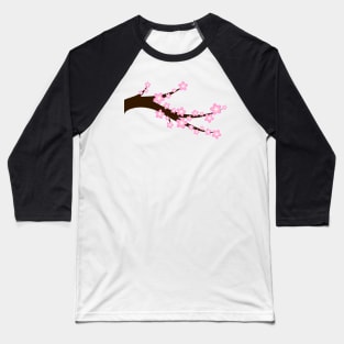 Pretty Sakura Tree Baseball T-Shirt